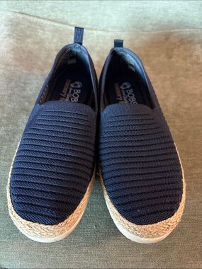 Bobs Women’s Navy Knit Slip-On Espadrille Sneakers